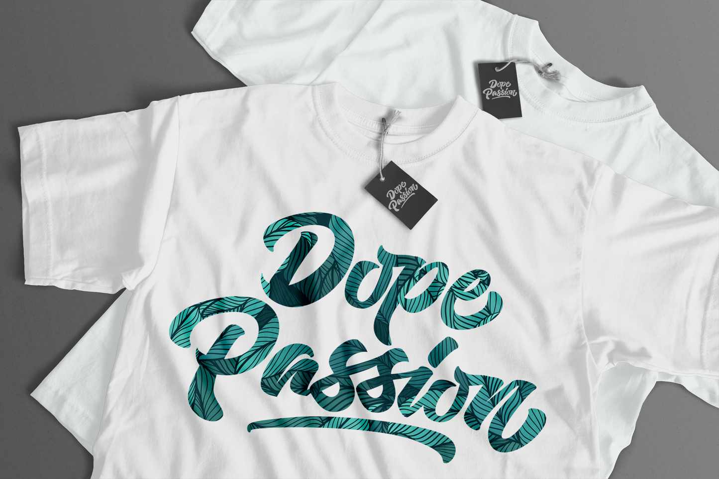 DOPE PASSION | AQUA LEAF | T-SHIRT