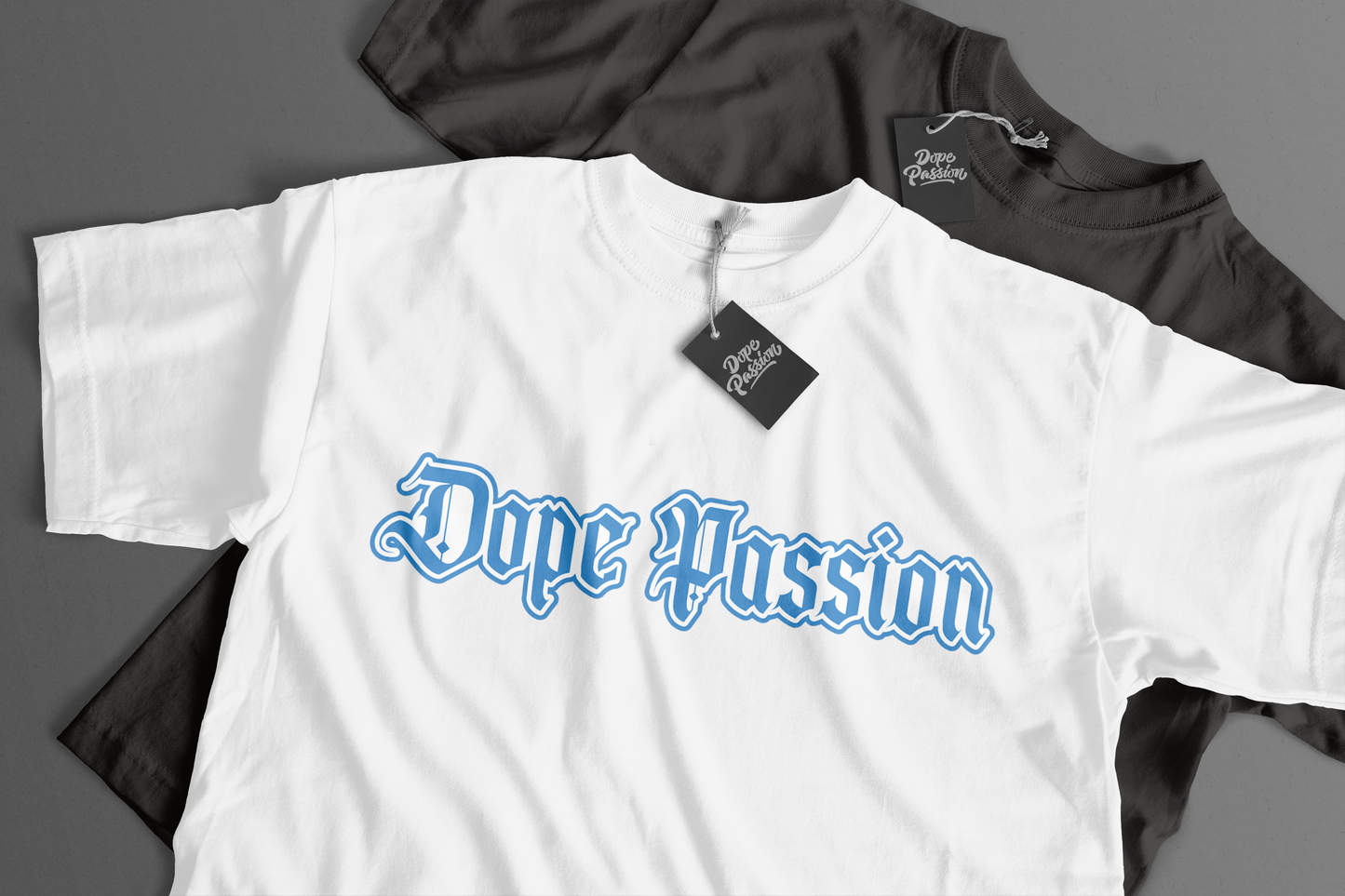 DOPE PASSION | OLD ENGLISH | BLUE  | T-SHIRT