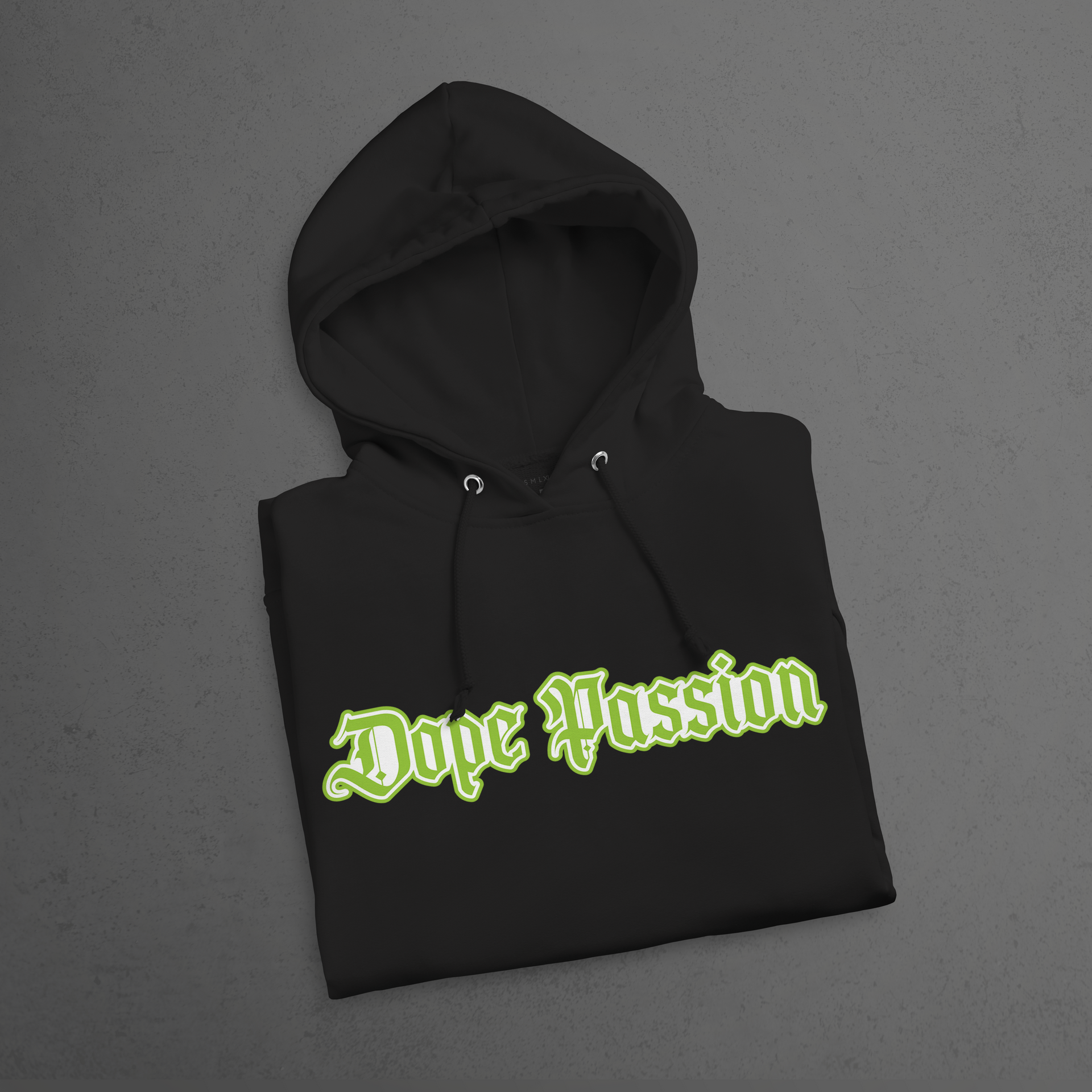 DOPE PASSION OLD ENGLISH GREEN HOODIE DopePassion