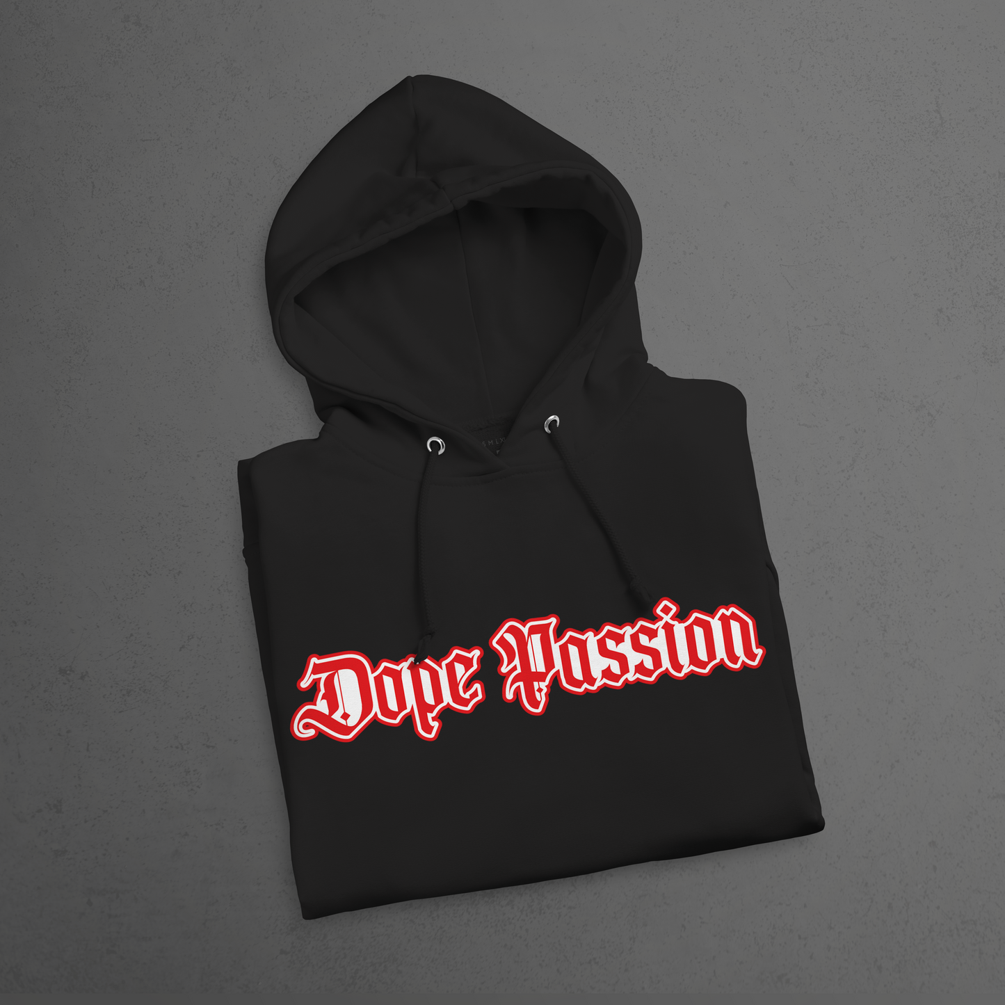DOPE PASSION OLD ENGLISH RED HOODIE DopePassion